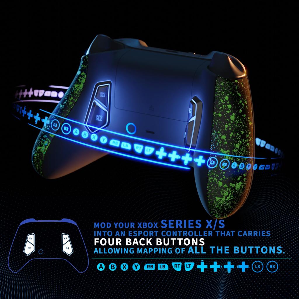 eXtremeRate Redesigned Back Button Remap Kit for Xbox Core 1914 Controllers and Victor X Remap Kit for Xbox Series Controllers Controllers Not
