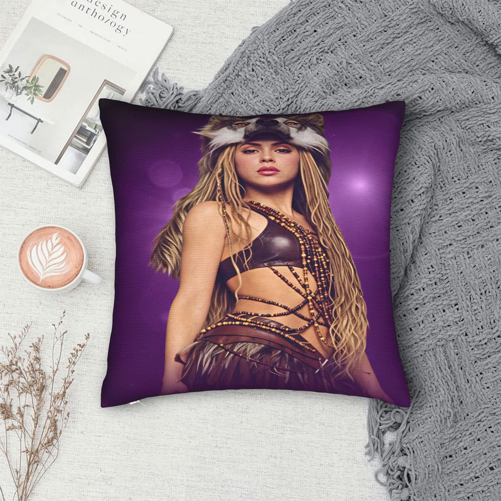 Las Mujeres No lloran Shakiras Pillowcases Kawaii Pillow Case For Living Room Sofa Graphic Pillow Cover