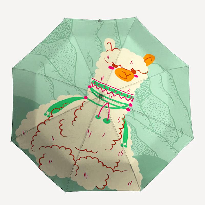 

1pc Llama Umbrella That Opens Closes Automatically Perfect Gift with a Convenient Folding Mechanism 36