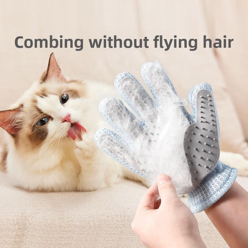 Pet Grooming Gloves, Hair Removal, Massage, Bathing, Silicone Hair Removal and Cleaning Pet Products Order with One Click