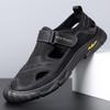 2025 Spring and Summer New Men's Casual Shoes Mesh Sandals Summer Fashion Korean Version Hollow Hole Shoes Outdoor Foreign Trade