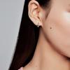 Pandora New Moon And Shining Star Charm Hook Earrings Women Earrings Silver 299152C01