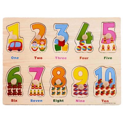 Gabe Family Right Handle Puzzle Number (KS2577), Korea Best Toddler Puzzle