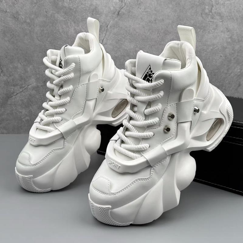 Men's High-Top 2025 Autumn Fashion Thick Sole Height Boost Sneakers