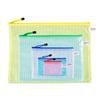 Pochette zippée imperméable en maille PVC style coréen - Disponible en tailles A3, B4, A4, B5, A5, A6 pour documents et factures