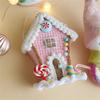 Christmas Tree Hanging Pendant Ice Cream/Cottage/Snowman/Horse Ornament for Holidays Home Decoration Party Supplies