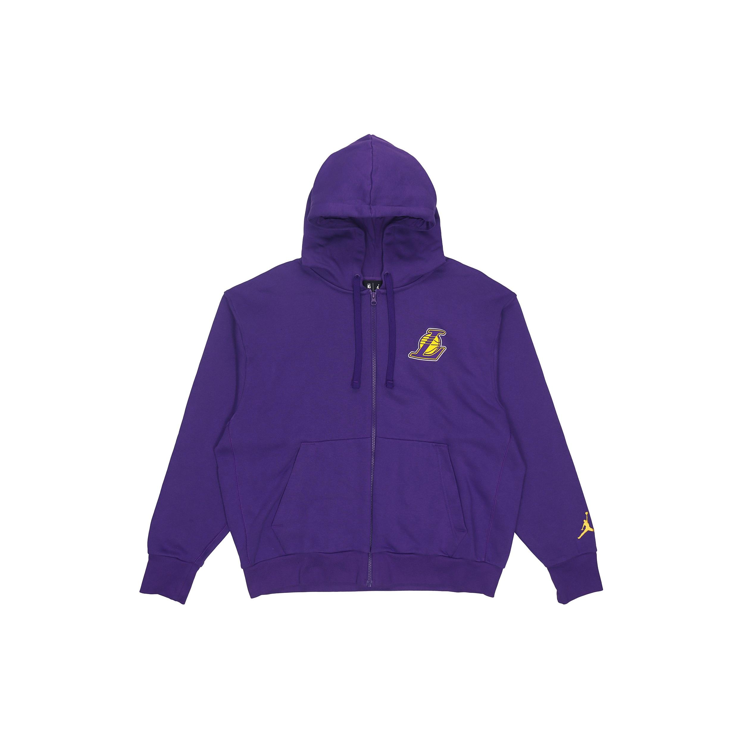 Jordan Sweatshirts Men s All over Purple Hooded Moderate Cardigan DB1880-504 S