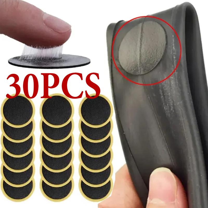 Emergency Bicycle Puncture Repair Kit Glueless Self-Stick Tire Patches Quick Fix for Road Bike MTB City Cycle No Glue Needed