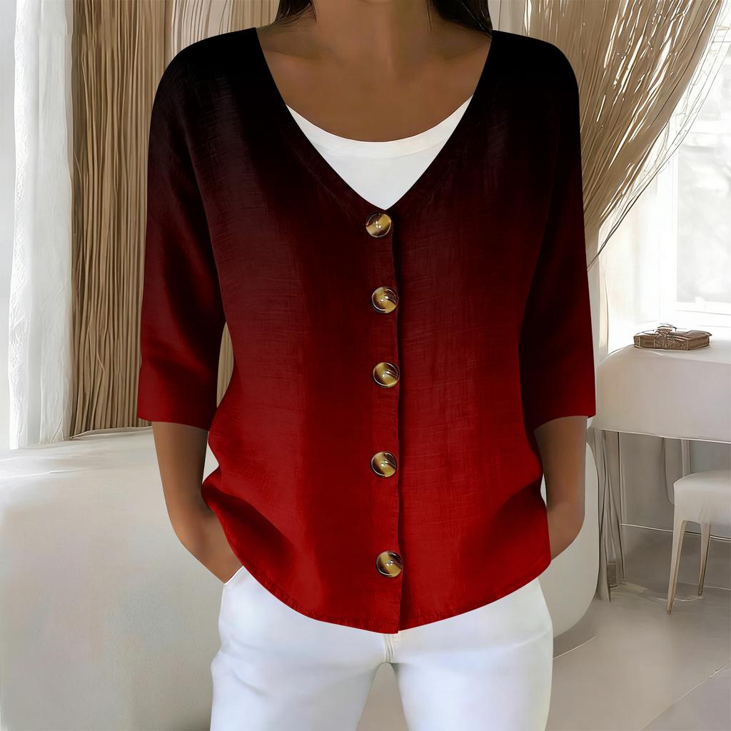 Women's 3/4 Sleeve Shirts Graphic Tees Shirts Casual Basic Tops Pullovers