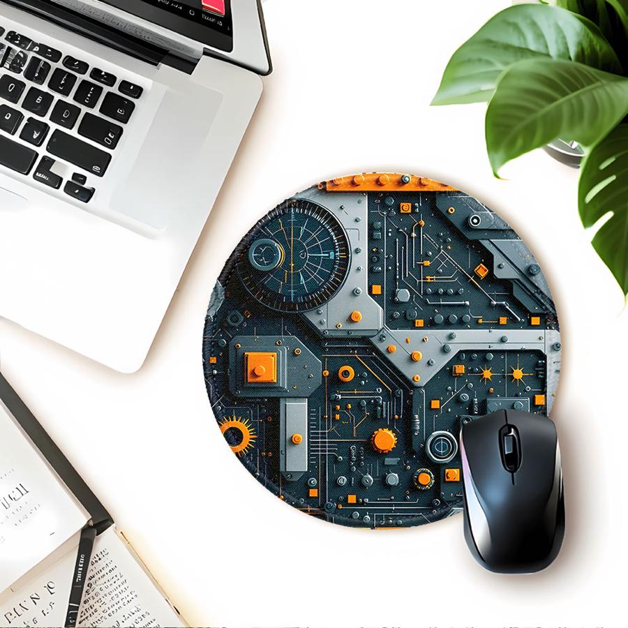 1 Stück Mauspad Computer Laptop Pad Schreibtischzubehör Spielkonsole Pad Büro Pad Tastatur Mauspad Overlock Schwarz Chip