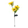 JYL TS/082,Solar Multi Head Sunflower Ground Stake Light for Outdoor Garden Landscape Lawn Decor