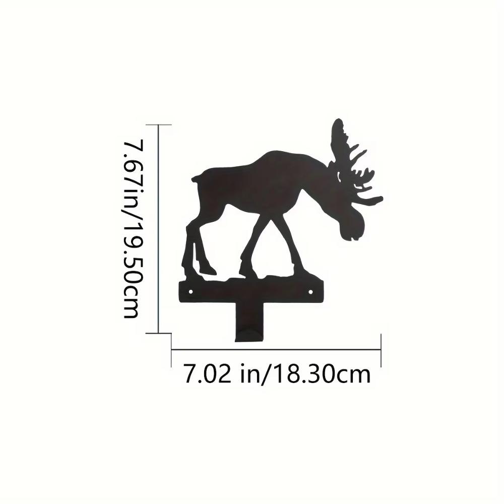 Metal Moose Key Hooks - Multi-Purpose Wall Hooks for Clothes, Bags and Keys, Aesthetic Room Decor Wall Hanging