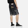 Evisu SS23 Ethnic Pattern Printed Woven Slim Fit Casual Shorts Men shorts Black 2ESHTM3SH123XXCN