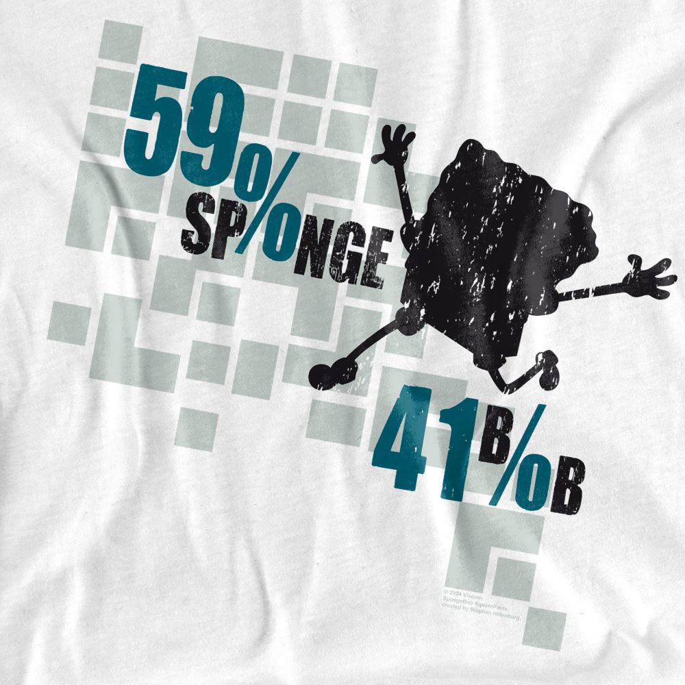 SvampBob Fyrkant Unisex Vuxen 59% Svamp 41% Bob T-shirt
