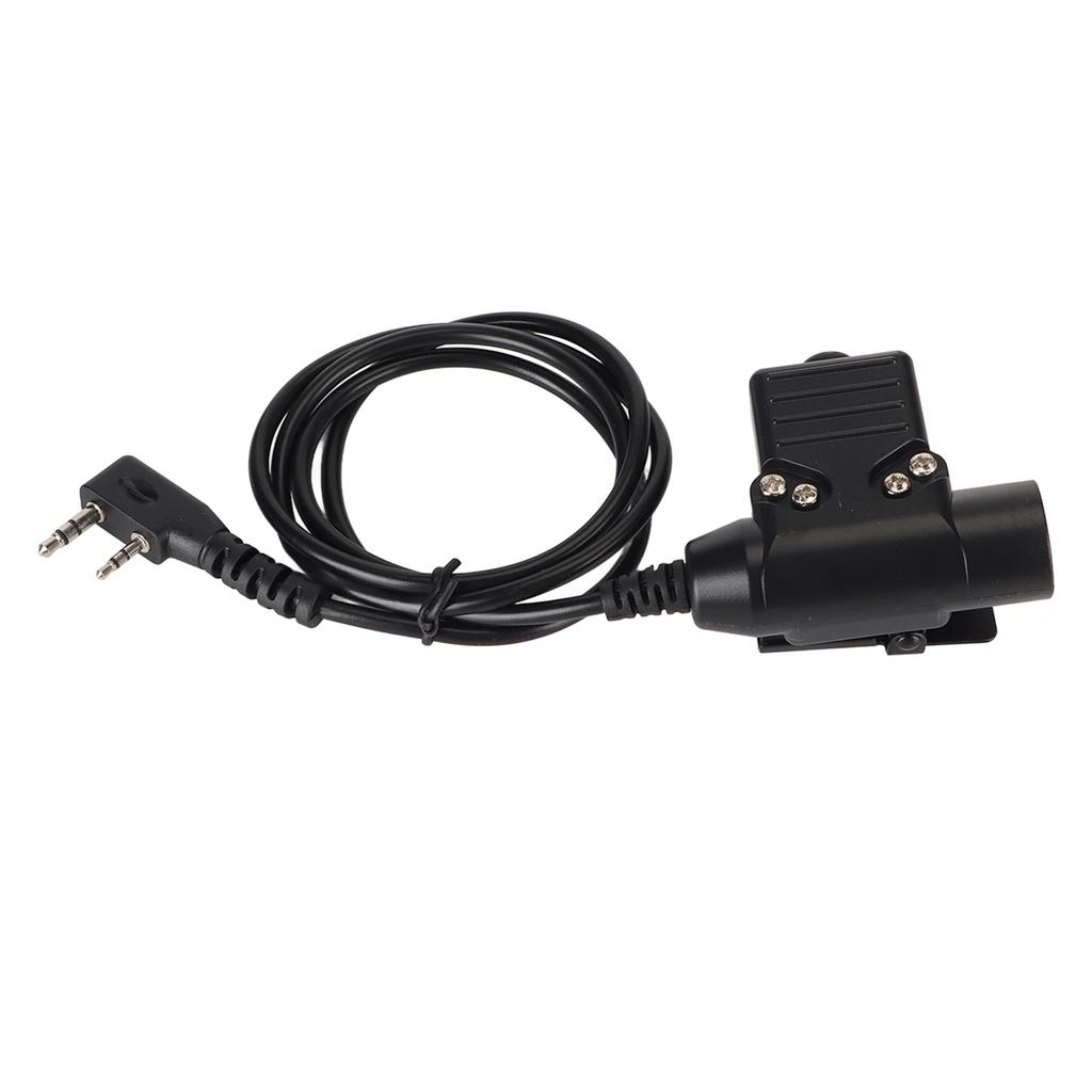 Radio Walkie Talkie Adapter Cable 90cm U94 PTT Push To Talk Headset Cable Plug Connector Cable for