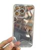 Applicable To IPhone16 Transparent Mobile Phone Case Apple 13/14 Diamond Pattern Flash Diamond TPU Soft