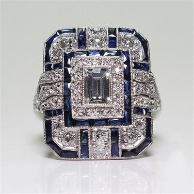 Hiphop /Rock Silver Jewelry For Unisex Ring Natural Zircon Gemstone Anillos De Bizuteria S925 Sterling Silver Ring For Men Box