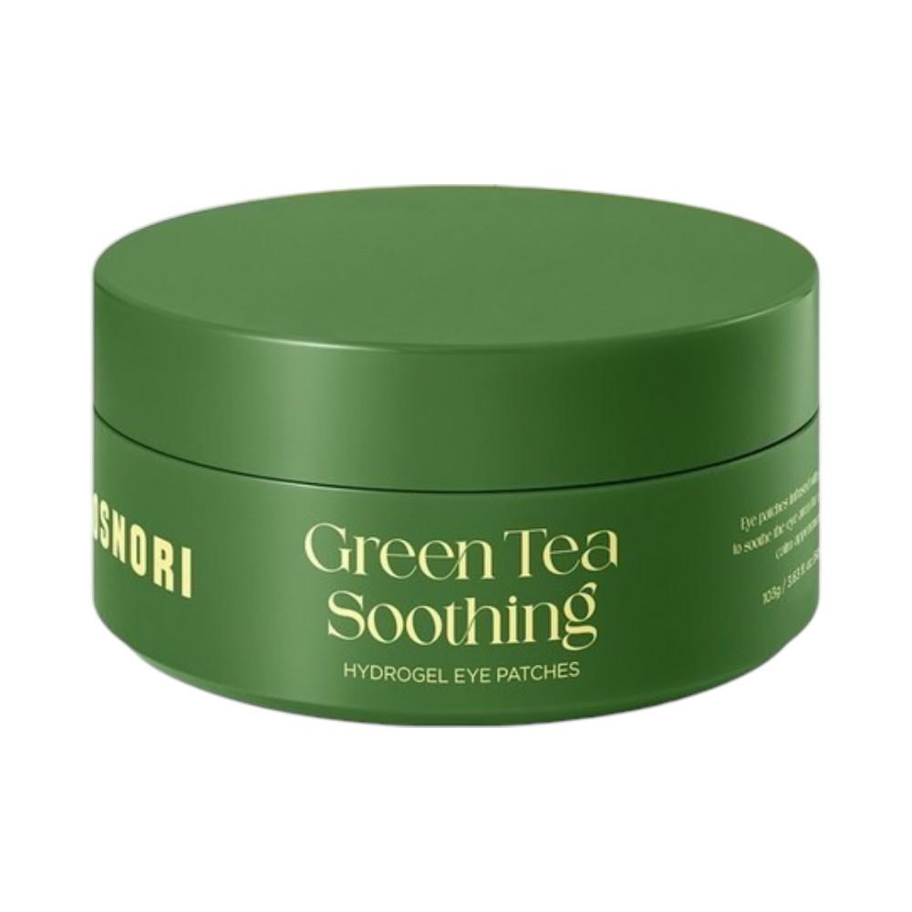 COSNORI Patchs Hydrogel Apaisants au Thé Vert Rafraîchissant Hydratant 103g 60 Patchs Masque Gel Sous les Yeux