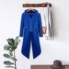 Gentleman Tailcoat Solid Color Long Sleeves Gothic Outerwear Single Breasted Split Tuxedo Coat for Halloween