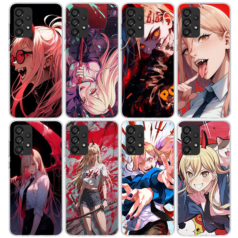 C-Chainsaw Mans Power Phone Case For Samsung Galaxy A17 A57 A37 A16 A26 A36 A56 A15 A25 A35 A55 A14 A13 A54 A53 A34 A24 A33 A23