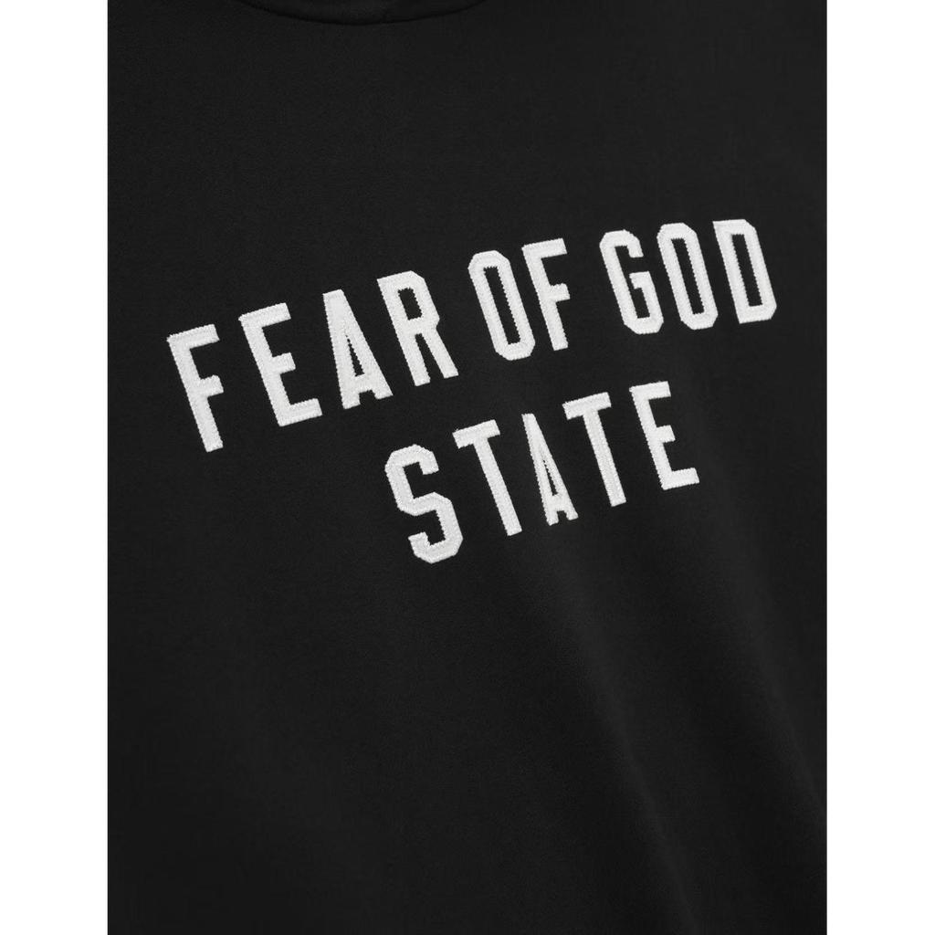 Fear of God Essentials Fleece 25FW Hood Sweatshirt 'Jet Black' Men's 192SP256210F