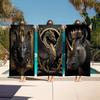 Metal Sculpture Animal Beach Towel Colorful Bath Towels For Girl Microfiber Quick Dry Sand Free Beach Yoga Spa Gym Pool