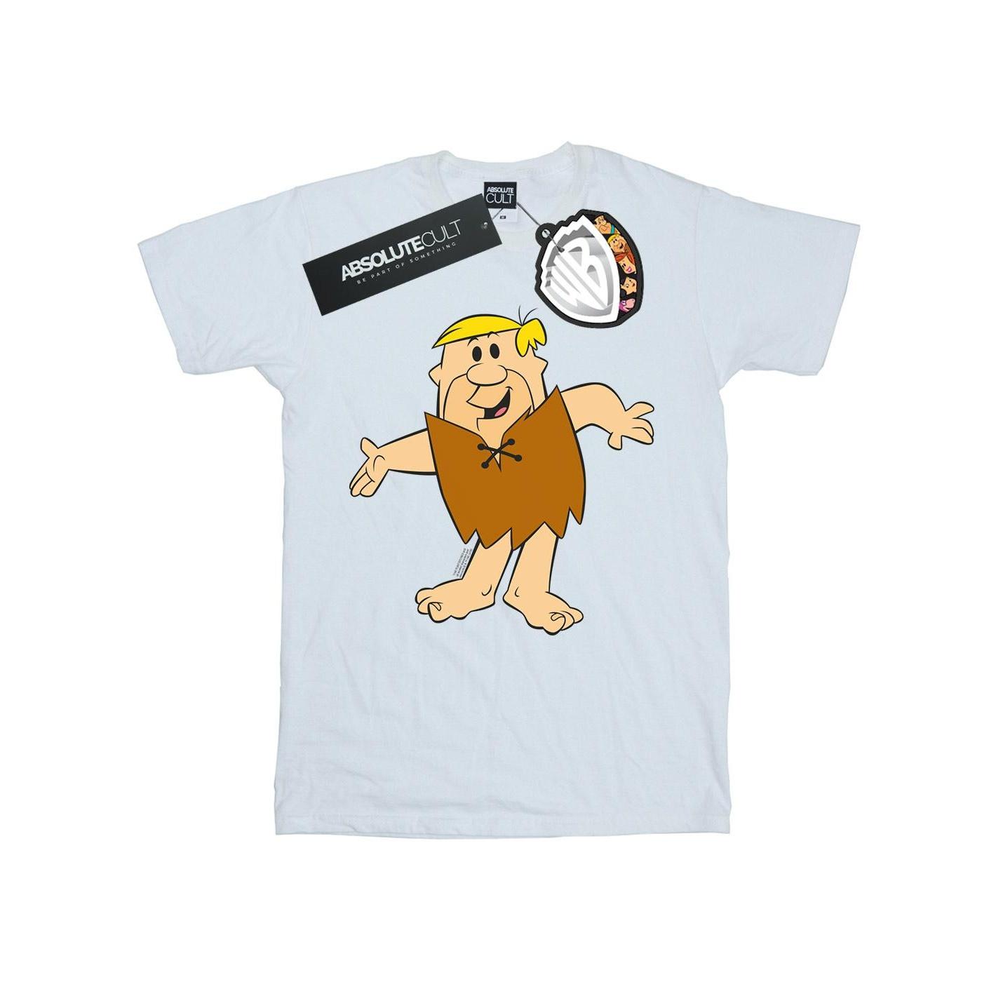 The Flintstones Maglietta Uomo Licenza Ufficiale - Bianca, Taglie Forti 3XL 4XL 5XL - Abbigliamento Cartoni Animati
