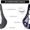 3D Printed Full Carbon Fiber Bicycle Saddle for Men/Women - 7 x 9mm Carbon Rails - Adaptive Bicycle Seat for Mountain Road and Gravel Bikes