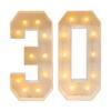 Numero 50 luminoso a LED, decorazione di compleanno in stile vintage, grande sfondo per anniversario da 39" (99 cm) alimentato a batteria per la festa del 50° compleanno