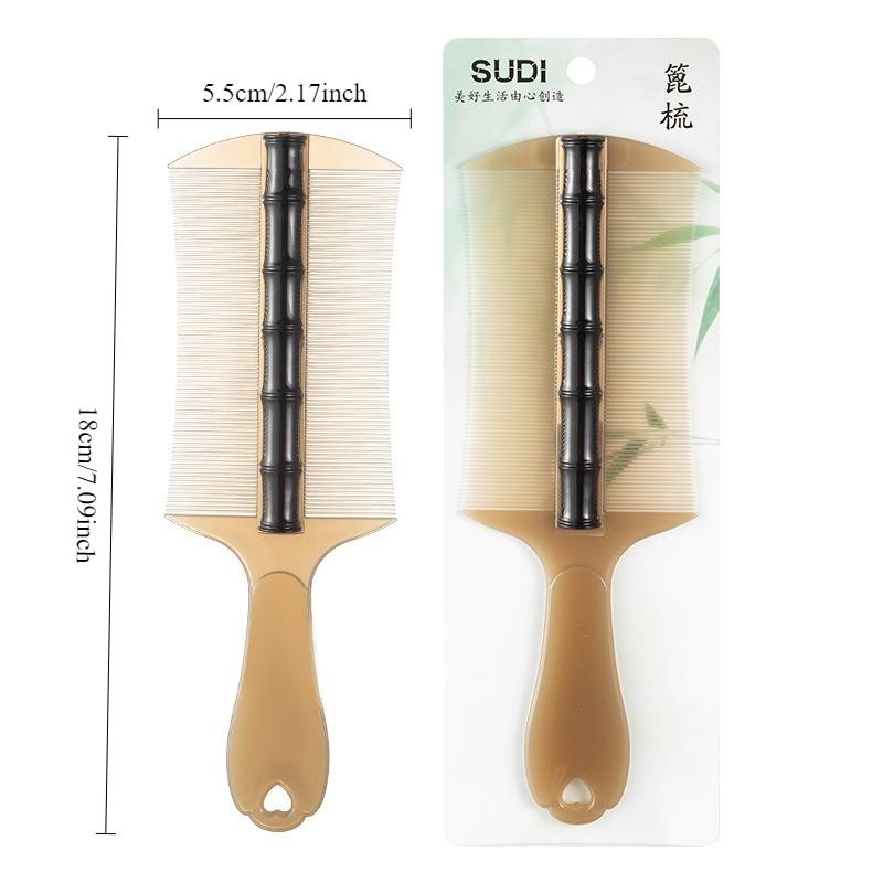 Super-dense Toothed Comb with Handle, Double-sided Thickened Plastic Comb, Large Plastic Lice Comb with Handle.