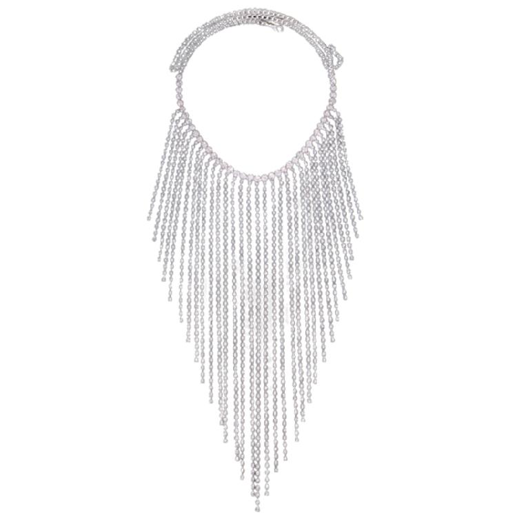 Vintage Face Chain Blingbling Mask Chain Bridal Headpiece Glistening Crystal
