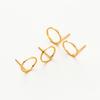 10pcs/lot 4 Styles 14K 18K Gold Plated Post Earrings Findings Round Stud Earring Hooks Accessories DIY Jewelry Making Supplies