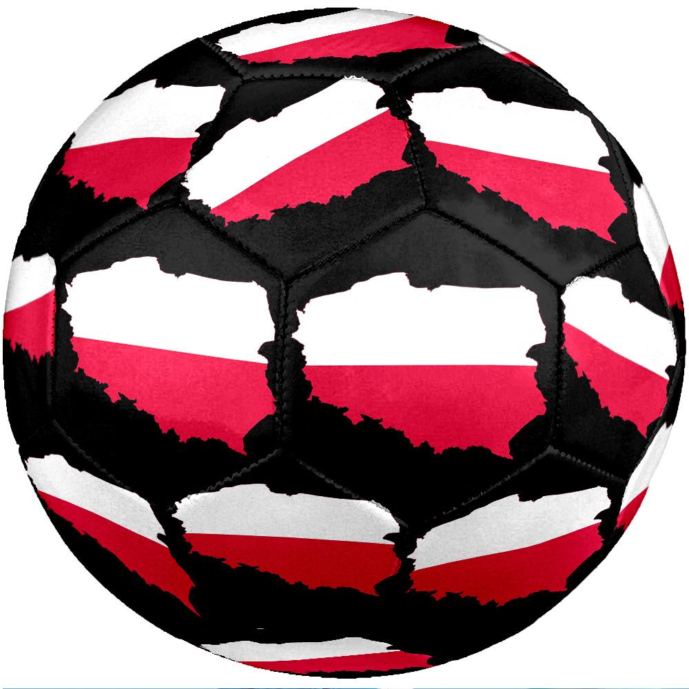 Poland Theme soccer ball Size 5 Soccer Ball Soft Touch Professional Training Football for Outdoor Sports