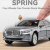 1/24 Scale BMW 760Li Toys Model Car Alloy Diecast Vehicle Model with Light and Sound Simulated Car Toy for Children Gifts Collection
