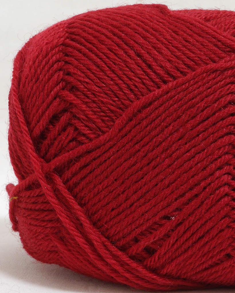 Hamanaka Pure Wool Fingering Weight Color 10 40g Set of 5 0012 Yarn, (Red), (approx. 160m), Balls,
