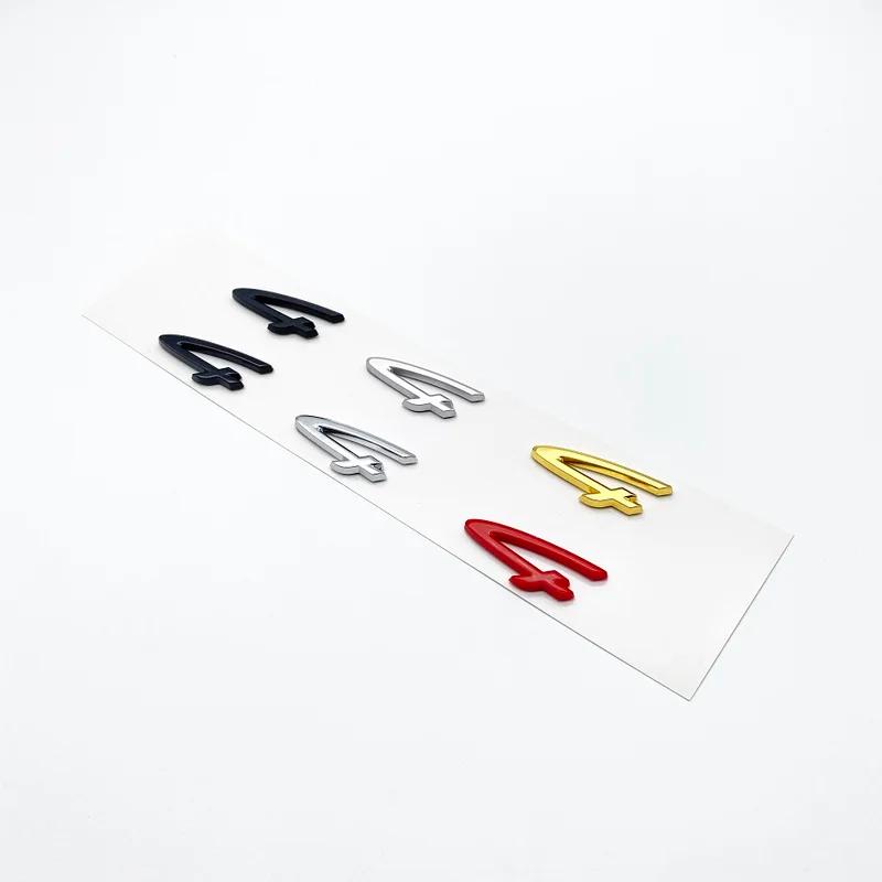 CKM3  1pcs Car Rear Sticker Styling Accessories 4 S Letter Emblem Car Fender Side sticker Rear Bumper Tail Door Trunk Logo