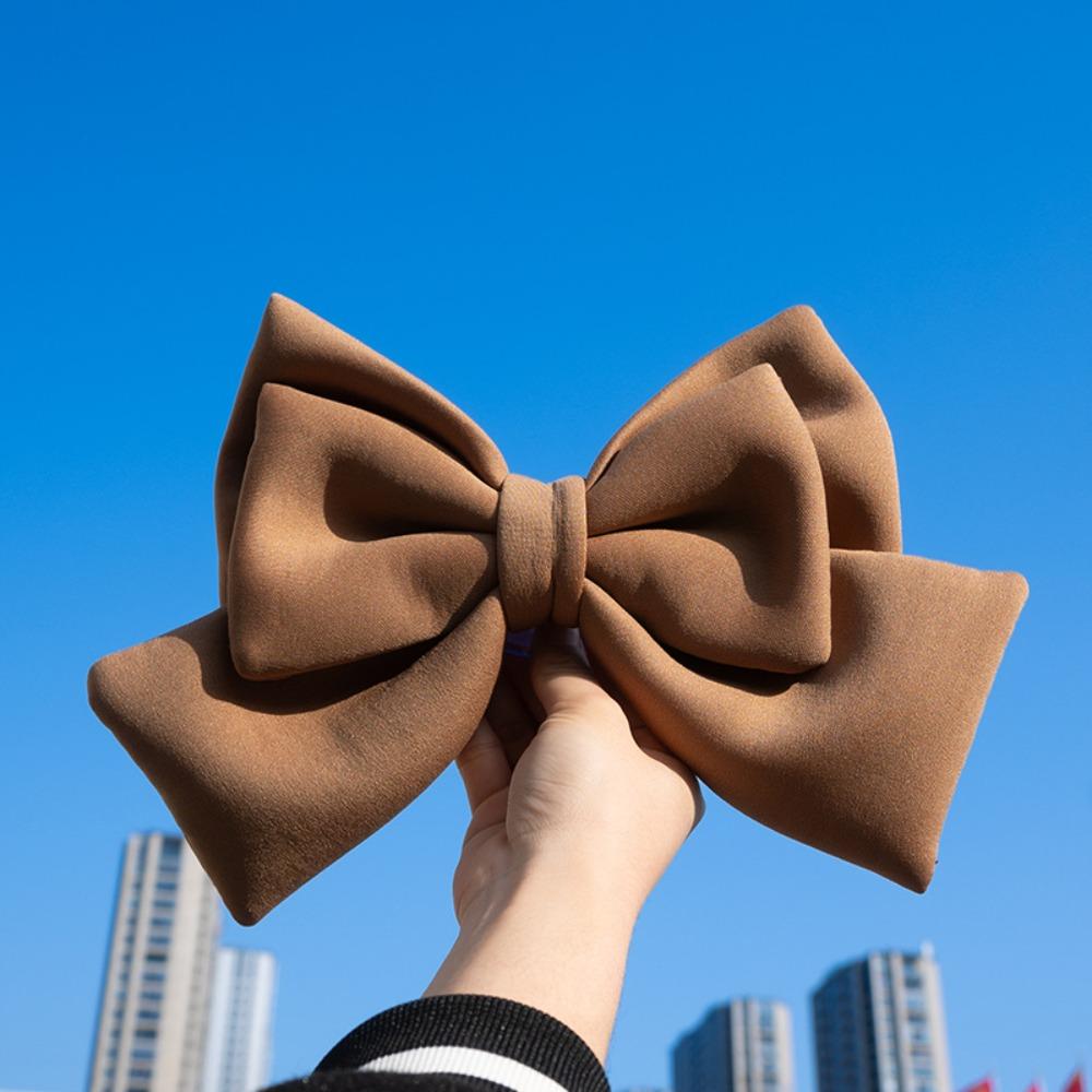 Cloth Cloth Satin Ribbon Bow 12 Colors Helmet Headwear Helmet Bowknot Electric Vehicle Decoration