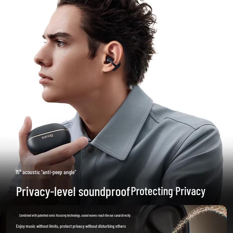 SANAG Z50 Ultra Ear Clip AI Bluetooth Sports Headphones