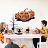 Quirky Smiley Pumpkin Holiday Wall Decoration Chic Peel and Stick Halloween Spooky Sticker Self Adhesive Waterproof Canvas Decor