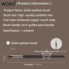 Yeni Orak Eyeliner Fırçası Bıçak Kenar Makyaj Fırçası Likit Eyeliner Fırçası Ultra İnce İnce Eğik Açı Düz ​​Kafa Kaş Fırçası
