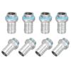 Uxcell 8pcs G14 Fittings with G14 Threads, 12mm Outer Diameter Nozzle, PC Water Cooling Hose Barb Fittings for PC Water Cooling System Accessories