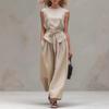 2026 nou set casual de in transfrontalier european și american modă top fără mâneci pantaloni set din două piese