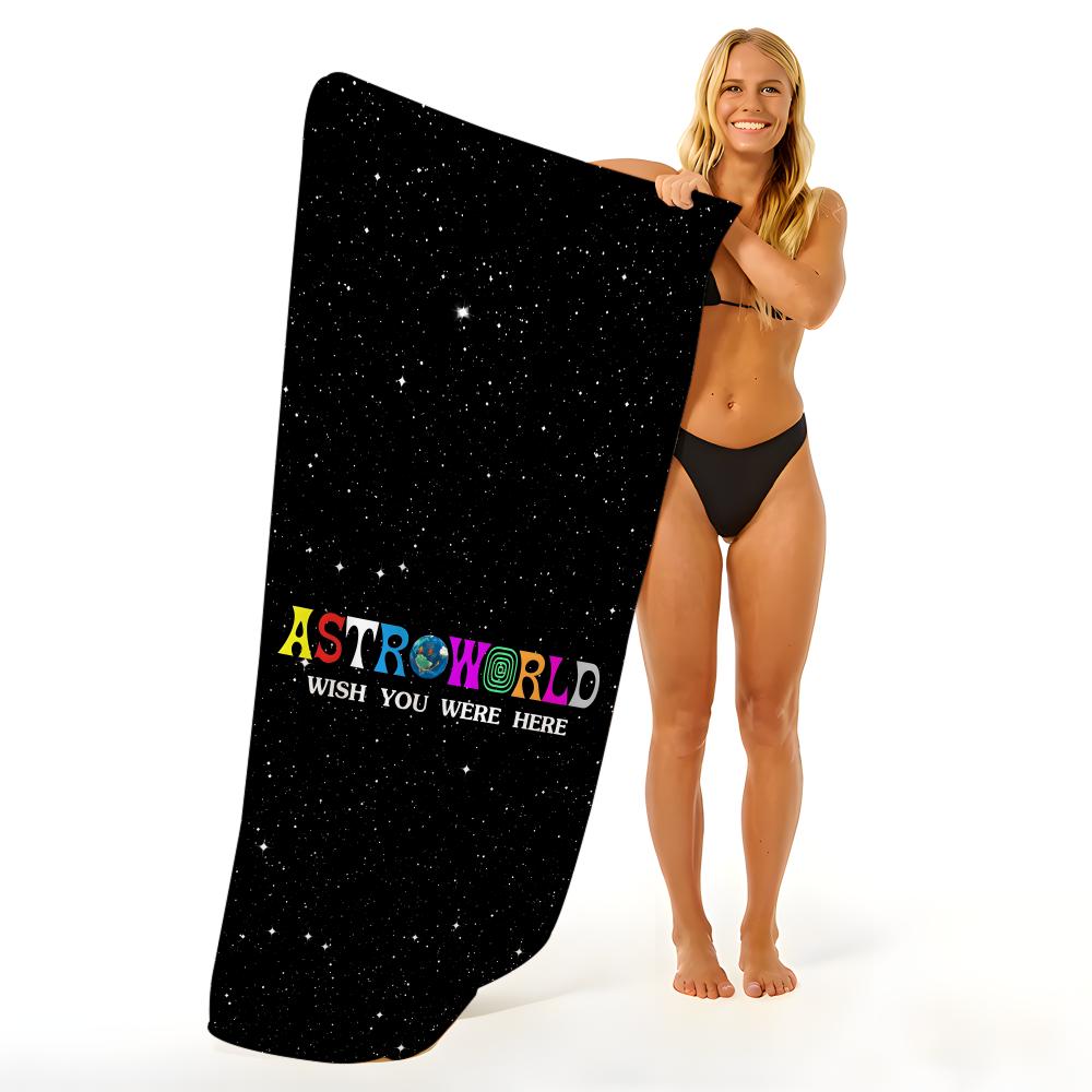 Music T-Travis S-Scott Towel Beach Blanket Towel For Travel Gym Shower Luxury Lightweight Camping Pool Hot