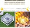 Solar Ice Cube Lamp Glass Brick Crystal Light Waterproof  Garden Courtyard Pathway Decoration Christmas Ice Rock Cube Lamp