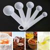 5Pcs Baking Cooking Tools Plastic Measuring Spoon Measuring Ladle With Scale