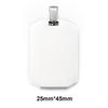 Wholesale 6pcs/lot Stainless Steel Octagon ID Blank Dog Tags Charm Military Army Pendant For Necklace Jewelry