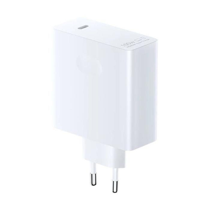 Adaptateur secteur - HONOR - Supercharge Powadap 100W - Charge rapide - Sécurité intégrée - Blanc
