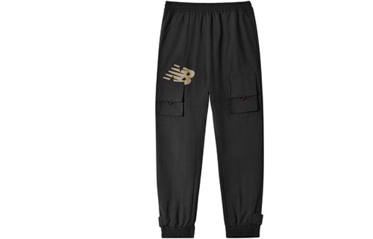 Мужские вязаные спортивные штаны New Balance Черные AMP12350-BK