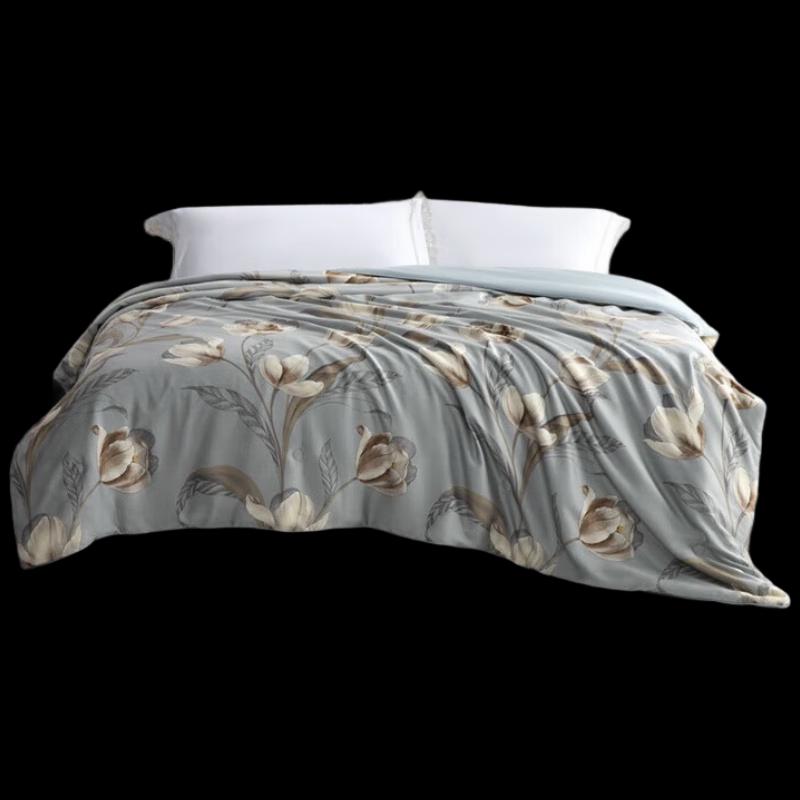 Mercury Home Textiles DH Floral Lyocell Mulberry Silk Quilt