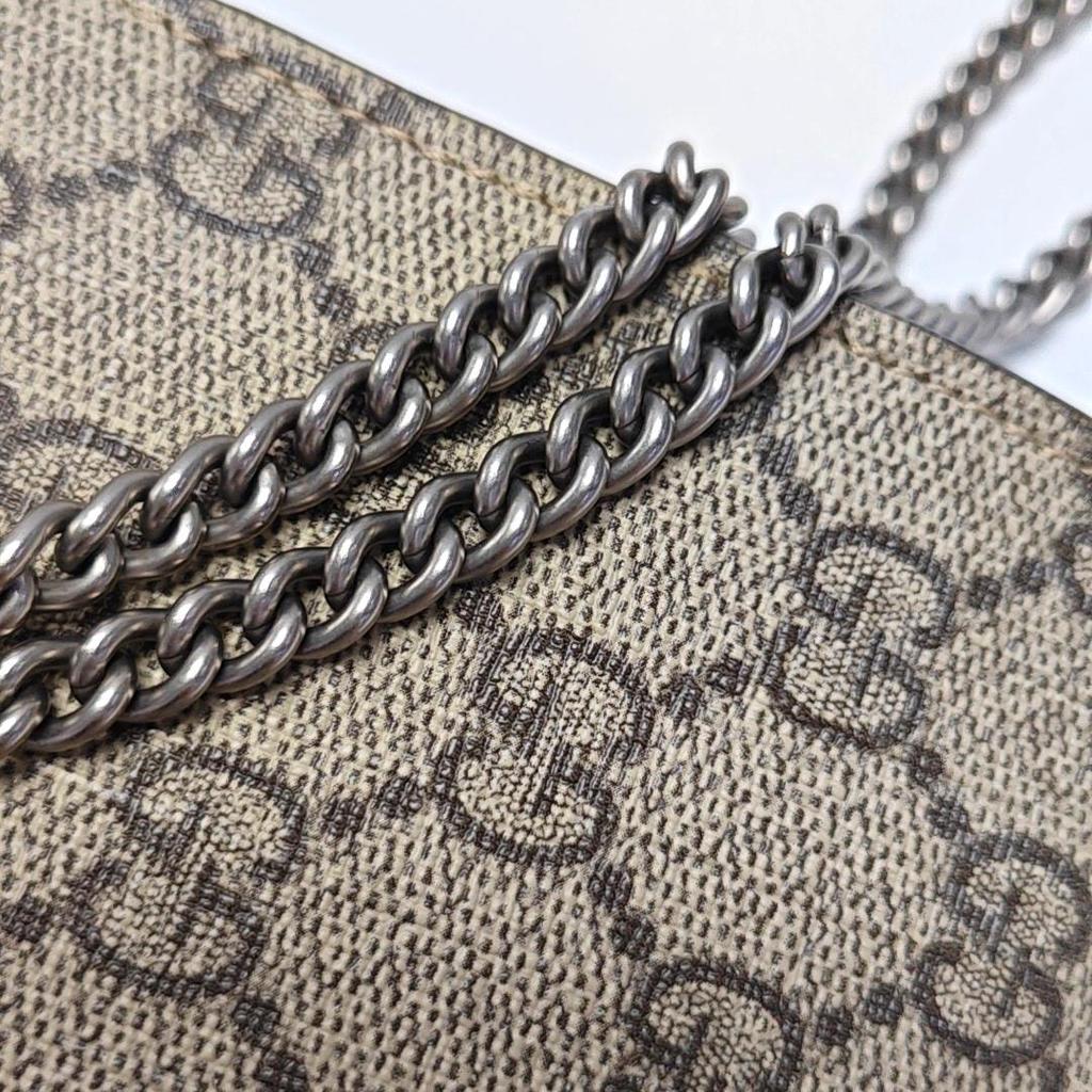 [Pre-Owned] Gucci Dionysus GG Supreme Super Mini Bag 'Beige' - Very Good #Z251Q0